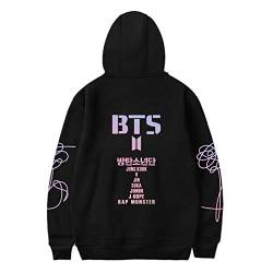 SERAPHY Unisex KPOP Kapuzenpullover Sweatshirts Pullover für Army Suga Jimin Jin Jung Jook J-Hope Rap-Monster V schwarz 2XL von SERAPHY