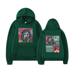 Mf Doom Printed Hoodie Herren Womens Casual Lose Kapuze Sweatshirt Rapper Hip Hop Oversized Streetwear(S-3XL) (Color : 9, Size : XL) von SERLA