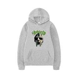 Rapper Mf Doom Printed Hoodie Herren Damen Kapuzen Sweatshirt Hip Hop Street Top (S-3XL) (Color : 2, Size : L) von SERLA