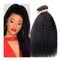 Haar Bündel Yaki Straight Bündel menschliches Haar 3/4 PCs Bündel Brasilianisch versausches gerades menschliches Haar Webe Remy Haare Erweiterungen for schwarze Frauen natürliche Farbe Haarverlängerun von SERUMY