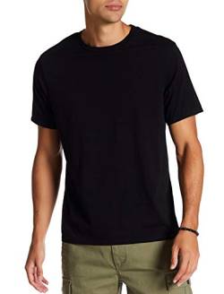 SES 2er Pack Tshirt Herren Schwarz Kurzarm aus 100% Baumwolle M/vielseitiges Herren T-Shirt Rundhals für Business und Freizeit/klassisches T Shirt Herren Basic mit hohem Komfort von SES