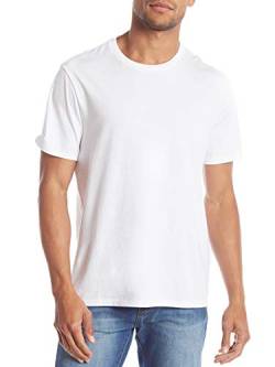 SES 2er Pack Tshirt Herren Weiß Kurzarm aus 100% Baumwolle M/vielseitiges Herren T-Shirt Rundhals für Business und Freizeit/klassisches T Shirt Herren Basic mit hohem Komfort von SES