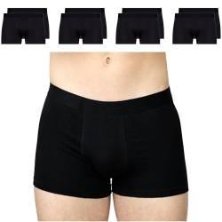 SES Boxershorts Herren Baumwolle 8er Pack XXL Schwarz/weiche Boxershorts für Herren aus Baumwolle mit Elasthananteil/hochwertige Enge Boxershorts Männer von SES