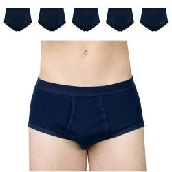 SES Feinripp Unterhosen Herren weiß 5er Pack aus 100% Baumwolle XXL/kochfeste Herren Unterhosen mit Eingriff und Weichbund/Unterhosen Männer aus hochwertigem Feinripp von SES