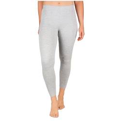 SES blickdichte Leggings Damen grau meliert (32/34) / Leggings Damen Baumwolle/Leggins Damen mit Perfekter Passform und Komfort/Damen Leggings für vielfältige Looks von SES