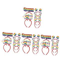 SEWACC 24 Stk Pride Month Stirnband Regenbogen-kopfschmuck Lgbt-stirnband Regenbogen-stirnband Für Mädchen Stolz Stirnband Haarreifen Für Mädchen Plastik Erwachsener Mann Hochzeitsbedarf von SEWACC