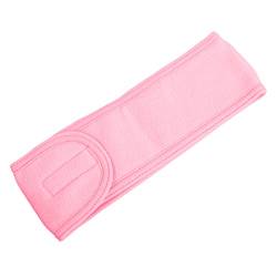 Stirnband Damen Einstellbare breite Haarband Yoga Spa Bad Dusche Make-up Waschen Gesicht Kosmetik Stirnband for Frauen Damen Make-up Zubehör Stirnband (Size : Pink) von SEvso