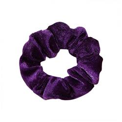 Stirnband Damen Frau Samt Scrunchies Solide Haarring Krawatten for Mädchen Pferdeschwanzhalter Gummiband Elastische Haarband Haarschmuck Headwear Stirnband (Size : L) von SEvso