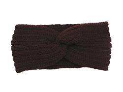 Stirnband Damen Gestrickte Knoten Kreuz Kopfband for Frauen Herbst Winter Mädchen Haarschmuck Headwear Elastische Haarband Haarschmuck Stirnband (Size : 2) von SEvso