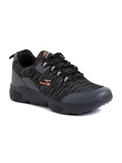 SG Herren Booster (Black, Size-9 UK/ 10 US / 43 EU) Material-Rubber, PVC Synthetic Leather | Ideal for Trail Running | Breathable | Lightweight | Comfortable von SG