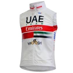 SGCIKER 2022 pro team UAE Windjacke Weste Windjacke Herren Fahrrad bekleidung, MTB Windstopper Radsport weste (4XL) von SGCIKER