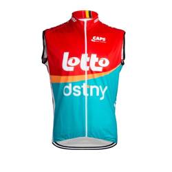 SGCIKER 2023 pro team LOTTO Dstny Windjacke Weste Windjacke Herren Fahrrad bekleidung, MTB Windstopper Radsport weste (3XL) von SGCIKER