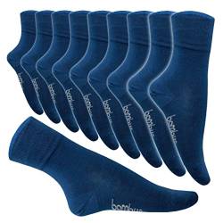 5-10 Paar Bambus Socken Herren Bambussocken Normallang Damen (39-42, 10 Paar Jeans) von SGS