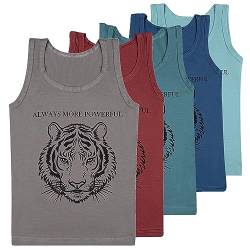 SGS 5er Pack Unterhemd Jungen Unterwäsche Jungen Tanktop Kinder Unterhemd 164-170 von SGS