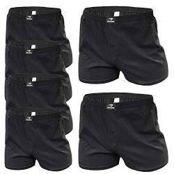 SGS 6-10 Pack Unterhosen Mann Herren Unterhosen Boxershorts Men (4/S, 6.stück - Schwarz) von SGS