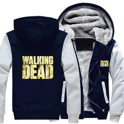 SHAMMA 2023 Neue Herren Hoodies für Walking Dead Winterjacke Mäntel mit durchgehendem Reißverschluss Sweatshirt Warmer dicker Pullover Schwere Oberbekleidung-A||XXL von SHAMMA