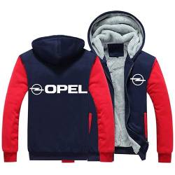 SHAMMA Herren Fleece Hoodies für OPel Winterjacke Reißverschluss Mäntel Pullover Schweres Sweatshirt Training Oberbekleidung Langarm Tops für Männer-A||M von SHAMMA