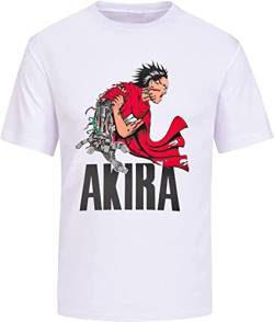 Akira T-T-Shirts Hemden Short Sleeve Print Men T-Shirts Hemden Short Sleeve Casual Tee Clothing Soft Cotton Streetwear Graphic Unisex T-T-Shirts Hemden White(Large) von SHANGPIN