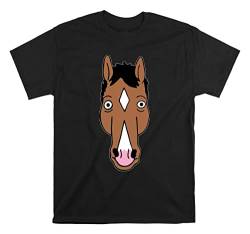 BoJack Horseman 90's TV Show T-T-Shirts Hemden Funny T T-Shirts Hemden Men TT-Shirts Hemden Black(Medium) von SHANGPIN