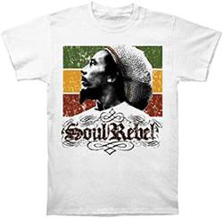 Bob Marley Men's Soul Rebel T-T-Shirts Hemden White(Large) von SHANGPIN