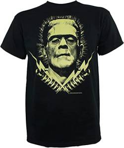 Boris Karloff Men's Frankenstein Bolts Glow in Dark T-T-Shirts Hemden(Medium) von SHANGPIN