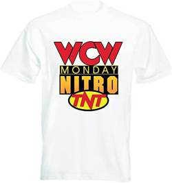 DeFen WCW Monday Night Nitro T-Shirts Hemden Mens Round Neck Short Sleeves Bottoming T-T-Shirts Hemden(X-Large) von SHANGPIN