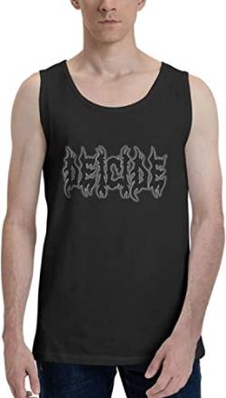 Deicide Logo Band Tank Top T-Shirts Hemden Men's Sleeveless TT-Shirts Hemden Sport Vest Black(Large) von SHANGPIN