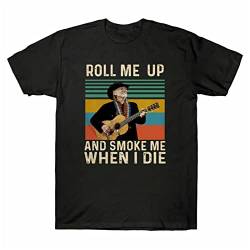 and Die When Vintage Tee Roll T Smoke Nelson Men's I Me Up Retro Willie T-Shirts Hemden Me(Medium) von SHANGPIN