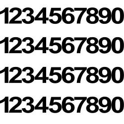 SHANHUHAI 42 Stücke 2 Sets Vinyl Mailbox Nummer Aufkleber, Wasserdichte Nummern Aufkleber Anti-Fading Vinyl Zahlen Abziehbilder Vorab Beabstandet Nummern Schilder für Briefkasten (Schwarz, 3 Zoll) von SHANHUHAI