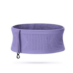 Multifunctional Knit Breathable Concealed Waist Bag with 360 ° Circular Opening Running Belts for Men Women Birthday Gift (Purple, L) von SHANSHU