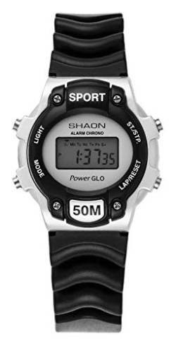 Shaon Damen Digital Quarz Uhr mit Kautschuk Armband 39-1002-44 von SHAON