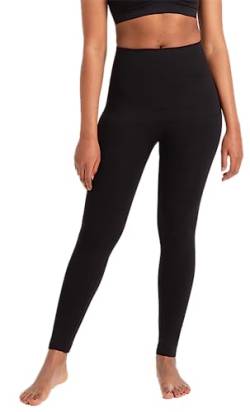 SHAPERMINT Nahtlose Komfort-Leggings mit mittlerer Taille – Shapewear für Damen, Schwarz, M von SHAPERMINT