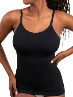 Shapermint Kompressions-Camisole mit U-Ausschnitt, Bauch- und Taillen-Kontrolle, Body-Shapewear - Schwarz - 3X-Groß von SHAPERMINT