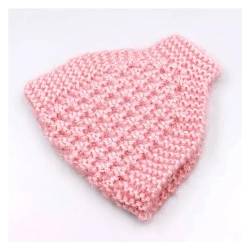 Stirnband Damen Winter Frauen Stirnband Winter Warm Halten Turban Weiche Gestrickte Stirnband Design Elastische Haarbänder Headwrap Haar Zubehör Dame Stirnbänder (Color : Pink) von SHBHWS