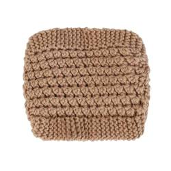 Stirnband Damen Winter Turban-Hut, gewebt, gedrehte Stirnbänder, solide, handgefertigte Strick-elastische Damen-Haarbänder, ohrgeschützt, warmes Winter-Stirnband (Color : Khaki) von SHBHWS