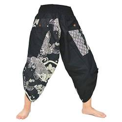 SHC Samuraihose Herren Damen Yogahose Haremshose aus 100% Baumwolle von SHC Siam Hippie Chic