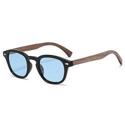 SHEEN KELLY Sonnenbrille im Mod-Stil für Männer und Frauen VINTAGE Unisex runde blaue Gläser von SHEEN KELLY