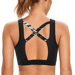 SHEKINI Sport BH Push up Bustier Damen Rücken Verkreuzt ohne Bügel Yoga Sport-BHS Atmungsaktiv Schock mit Gepolstert Fitness Lauf Yoga Bra von SHEKINI