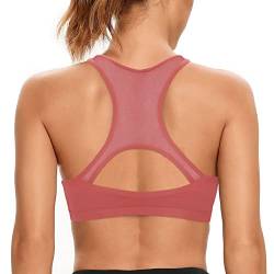 SHEKINI Sport BH Push up Bustier Damen Rücken Verkreuzt ohne Bügel Yoga Sport-BHS Atmungsaktiv Schock mit Gepolstert Fitness Lauf Yoga Bra von SHEKINI