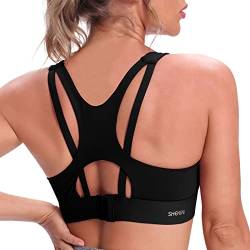 SHEKINI Sport BH Push up Bustier Damen Rücken Verkreuzt ohne Bügel Yoga Sport-BHS Atmungsaktiv Schock mit Gepolstert Fitness Lauf Yoga Bra von SHEKINI