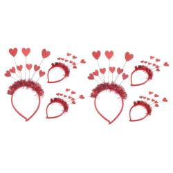 6 Stk Liebe Stirnband Stirnband Amor Kostümzubehör Valentinstag Haare Valentinstag Haarband Hochzeit Herz Haarband Valentinstag Stirnband Neu Geschenk Pu-leder Fräulein Blitz von SHERCHPRY