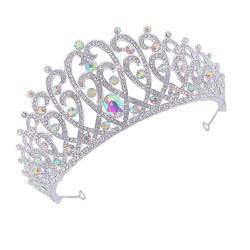 SHERCHPRY 1 Stk Brautfarbene Diamantkrone Gänseblümchen Zubehör Hochzeitskopfschmuck Silberner Kopfschmuck Party-kopfschmuck Hochzeits-tiara Stirnband Haar Zinklegierung von SHERCHPRY