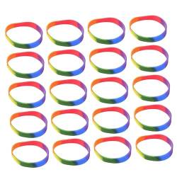 SHERCHPRY 10St Gummi Armband für homosexuellen Stolz Sport-Fan-Armband Armreif Bands freundschaftsarmbänder Regenbogenfarbenes Armband einzigartiges Armband Mode Schmuck von SHERCHPRY