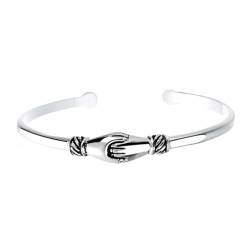 SHERCHPRY 1Stk Handshake-Manschettenarmband silberne Armreifen für Frauen silbernes Bettelarmband armschlinge Armbänder Handgelenk-Accessoire verstellbares Armband Silber- von SHERCHPRY