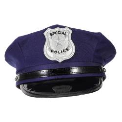 SHERCHPRY 1Stk Herrenaccessoires Cosplay-Polizeimütze Motorhaube für Männer Kostüme für Männer Polizeimütze mit achteckigem Abzeichen Performance-Hut Halloween Zubehör Kind von SHERCHPRY