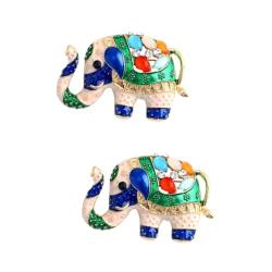 SHERCHPRY 2St Elefantenbrosche Kleidungsverzierung Broschennadeln für Tier Brosche dekorative Stifte Pullover Broschennadeln Elefant Brosche Popularität Zubehör Fräulein Legierung von SHERCHPRY