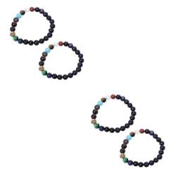 SHERCHPRY 4 Stück Armband für Charms Perlen des bösen Blicks Haartrockner edelstein armbänder Perlenarmband freundschaftsarmbänder Universum Armband Planeten-Armband Europäische Mode Schmuck von SHERCHPRY