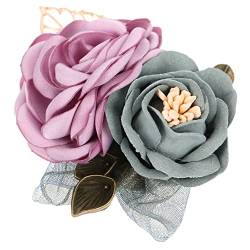 SHERCHPRY Blumenbrosche Haarspange Bräutigam Corsage Brautbrosche Hochzeits Kleidungszubehör Bankett Corsage Künstliche Hochzeitsblumen Corsage Zur Dekoration Simulationsblumen von SHERCHPRY