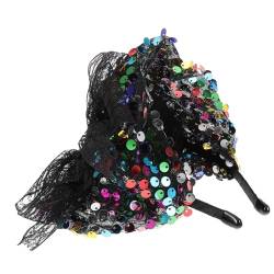 SHERCHPRY Haarschmuck Stirnbänder Haaraufsätze Schleier-fascinator Bankett-kopfschmuck Frauen Stirnband Fascinator Für Hochzeitsfeiern Frauen Hochzeit Hut Partyhut Pailletten Stoff Damen von SHERCHPRY