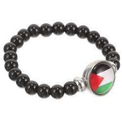SHERCHPRY Palästina-Flaggen-Armband. Palästina-Perlenarmband Für Männer Und Jungen. Dekoratives Nationalflaggen-Armband. Stehe Mit Palästina-Armband von SHERCHPRY